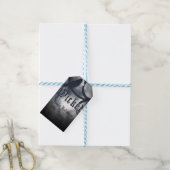 Étiquettes-cadeau Jeu d'Halloween méchant Nid Corbeau Noir (Avec de laficelle)