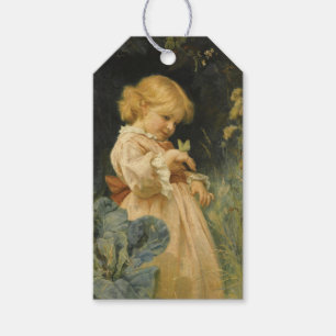 Étiquettes-cadeau Jeune fille au papillon jaune (de Frederick Morgan
