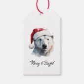 Étiquettes-cadeau Jingle Bear Joy, personnalisé (Devant)