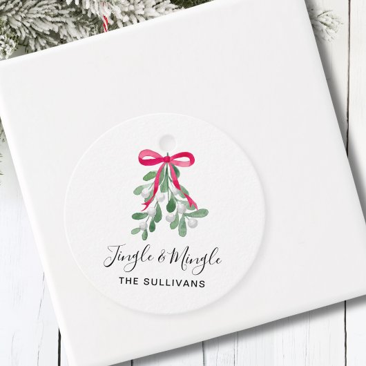 Étiquettes Cadeau Jingle et Noël unique personnalisés