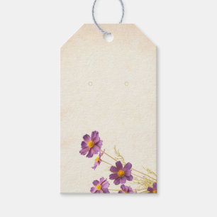 Étiquettes-cadeau Joaillerie personnalisée Flore violet Afficher les