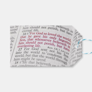 Étiquettes-cadeau John 3:16