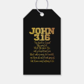 Étiquettes-cadeau John 3.16 Verse de la Bible (Devant)