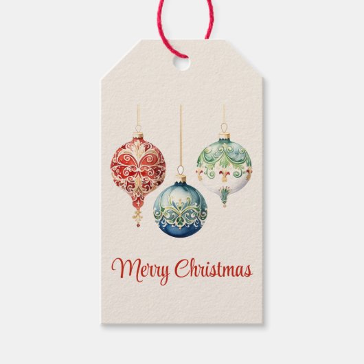 Étiquettes-cadeau Joie autrichienne | Joyeux Noël | Nom personnalisé (Devant)