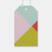 Étiquettes-cadeau Joie de bloc de couleur (Dos)