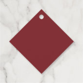 Étiquettes Cadeau Joie de Noël moderne à la couronne mondiale (Dos)