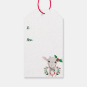 Étiquettes-cadeau Joie Vintage Noël Bébé Chèvre - Joie (Dos)