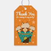 Étiquettes-cadeau Joli Anniversaire des Alpacas Garçon en Serapes Tu (Dos)