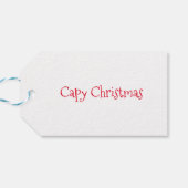 Étiquettes-cadeau Joli capybara en cadeau de jumelage de Noël (Dos Horizontal)