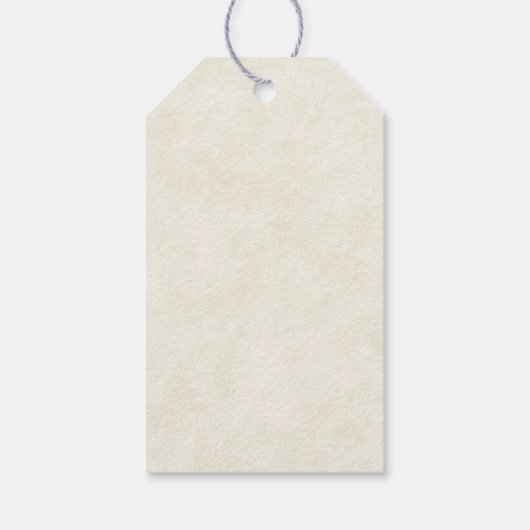 Étiquettes-cadeau Joli Cerf Aquarellé Pose En Bas Boho Anniversaire (Dos)