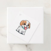 Étiquettes Cadeau Joli chiot (En situation)