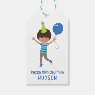 Étiquettes-cadeau Joli garçon d'anniversaire personnalisé