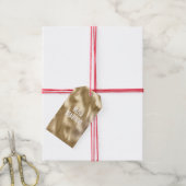 Étiquettes-cadeau Joli Glam or et Leopard (Avec de la ficelle)