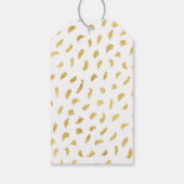 Étiquettes-cadeau Joli Gold Glam blanc Abstrait (Dos)