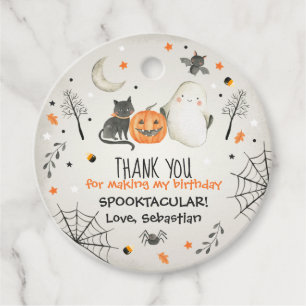 Étiquettes Cadeau Joli Halloween Ghost Spooktacular Anniversaire Déc