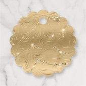 Étiquettes Cadeau Joli lapin de Pâques assis dans le panier (Dos)