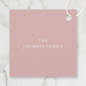 Étiquettes Cadeau Joli lapin rose Pâques (Dos)