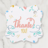 Étiquettes Cadeau Joli Merci Floral (Dos)