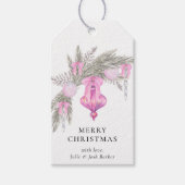 Étiquettes-cadeau Joli Noël Whimsical Simple Bow Botanique (Devant)