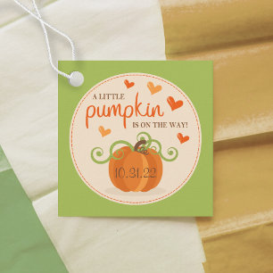 Étiquettes Cadeau Joli Petit Baby shower Citrouille