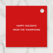 Étiquettes Cadeau Joli renard de Noël (Dos)