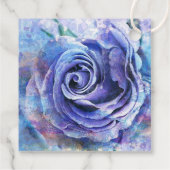 Étiquettes Cadeau Joli Rose aquarelle (Dos)