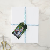 Étiquettes-cadeau Joli script Joyeux Noël Photo personnalisée (Avec de laficelle)