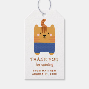 Étiquettes-cadeau Joli tigre. Safari zoo pour enfants anniversaire m