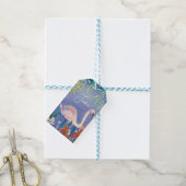 Étiquettes-cadeau Jolie aquarelle Floral Swan Princesse Nom