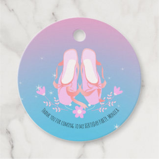 Étiquettes Cadeau Jolie Ballerina fille fête d'anniversaire
