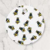 Étiquettes Cadeau Jolie bee miel bourdon abeille anniversaire (Dos)