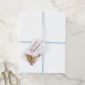 Étiquettes-cadeau Jolie fête de Noël Pink Holiday Tree (With Twine)