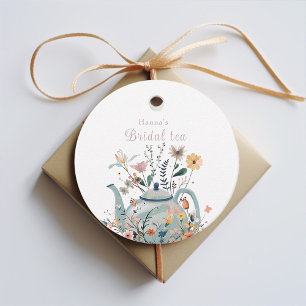 Étiquettes Cadeau Jolie fête de thé florale Enterrement de vie de j