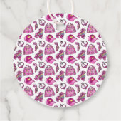 Étiquettes Cadeau Jolie fille Cool rose (Dos)