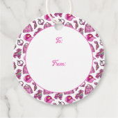 Étiquettes Cadeau Jolie fille Cool rose (Devant)