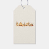 Étiquettes-cadeau Jolie Lapin Automne Anniversaire (Dos)