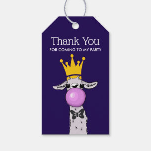 Étiquettes-cadeau Jolie Llama Illustration Merci