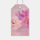 Étiquettes-cadeau Jolie oeillets rose Mariage de photographie élégan (Dos)