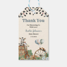 Jolie petite baby shower western aquarelle cow-boy