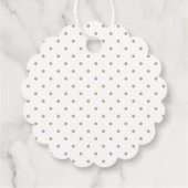 Étiquettes Cadeau Jolie petite girafe avec feuilles de jungle (Dos)