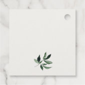 Étiquettes Cadeau Jolie Vache Foliage Pastel Baby shower Neutre (Dos)