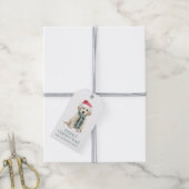 Étiquettes-cadeau Jolis chiens de Noël (Avec de la ficelle)