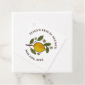 Étiquettes Cadeau Jolis Citrons FETE DE FUTURE MARIEE Rustique SUR M (En situation)