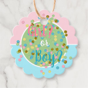 Étiquettes Cadeau Jolis points de confettis colorés et estivaux