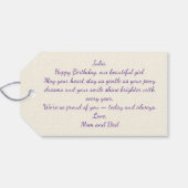 Étiquettes-cadeau Jolis poneys et pétales autocollants de cheval (Dos (Horizontal))