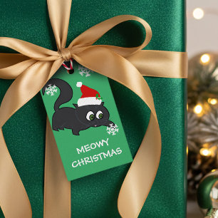 Étiquettes-cadeau Jolis Tags Cadeaux de Noël pour Chat Personnalisés