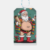 Étiquettes-cadeau Jolly Happy Père Noël (Dos)