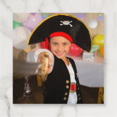 Étiquettes Cadeau Jolly roger Pirate fête d'anniversaire (Dos)