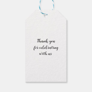 Étiquettes-cadeau Jordan Almond Faver Tags, Mariage tags, Merci