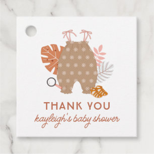 Étiquettes Cadeau Jote Little Explorer Boho Girl Baby shower
